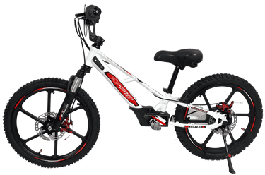 electric bike for kids 20 white red